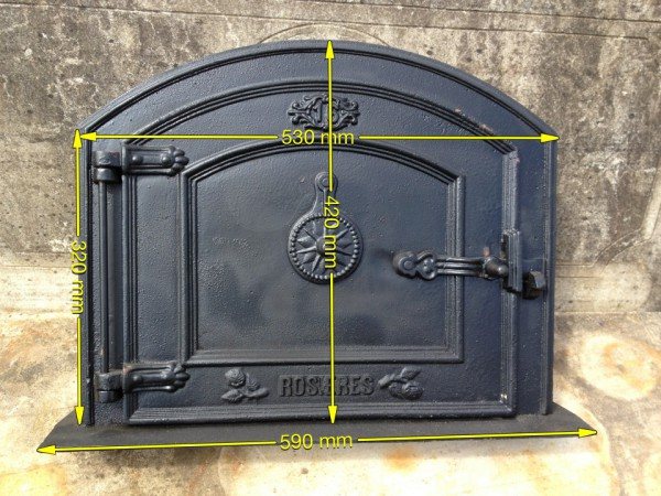 oven door pizza bread fireplace outdoor iron cast wood fired without frame wellsreclamation decorative insert