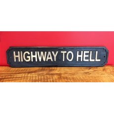 Wooden Sign (Highway to Hell)