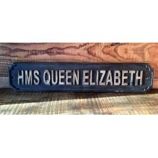 Wooden Sign (HMS Queen Elizabeth)
