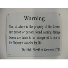 Enamel Sign (Property of the Crown)