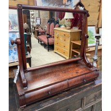 Large Victorian Mahogany swing mirror