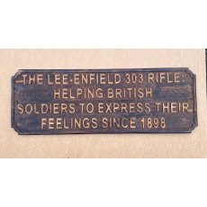 Wooden sign  (Lee Enfield)
