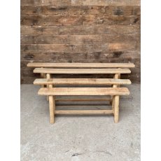 Rustic Farmhouse Style Hardwood Narrow Bench