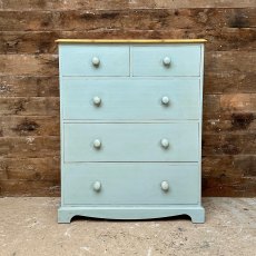 Contemporary Solid Pine Painted Chest Of Drawers
