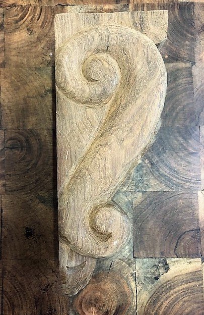 Wells Reclamation Wooden Corbel (Acanthus Scroll)