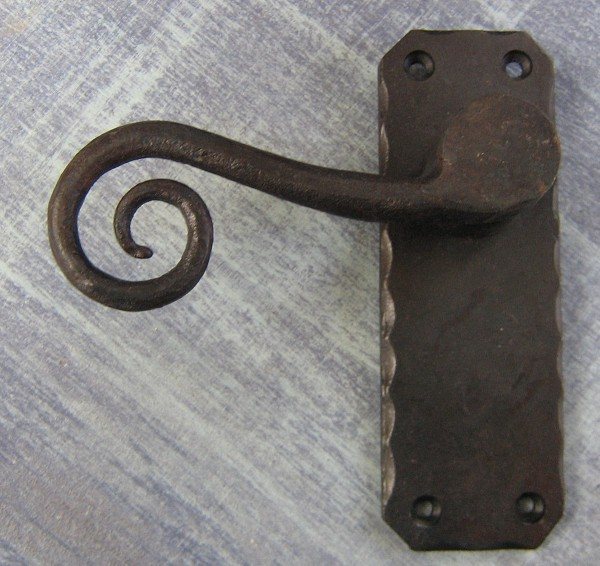Wells Reclamation Curly Tail Lever Handle (no key hole)