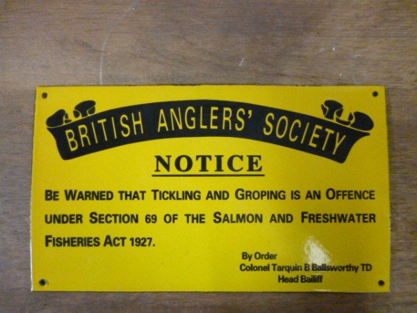 Wells Reclamation Enamel Sign (British Angler Society)