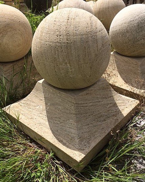 Wells Reclamation Pier Caps (Ball Finial with Square Base)
