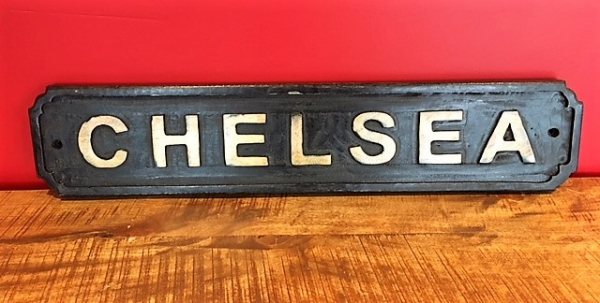 Wells Reclamation Wooden Sign (Chelsea)