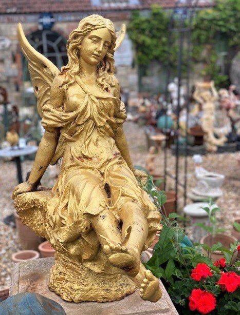 Wells Reclamation Cast Iron Fairy Statue