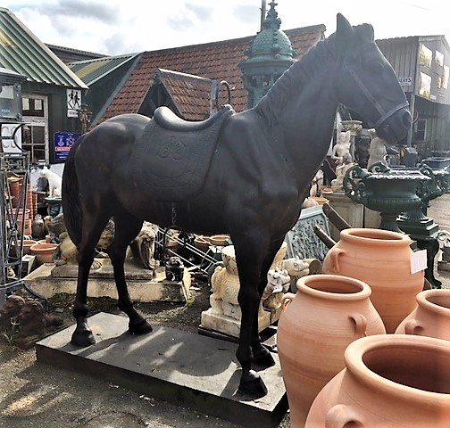 Wells Reclamation Cast Iron Horse Statue