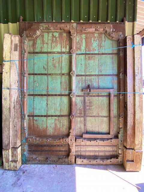 Wells Reclamation Impressive teak Indian fort doors