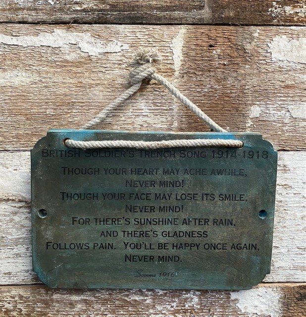 Wells Reclamation Wooden Sign (Somme Song)