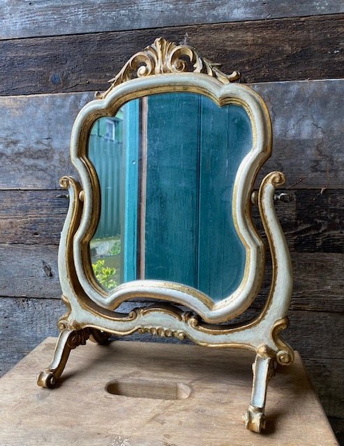 Wells Reclamation Small Antique Decorative Swing Mirror