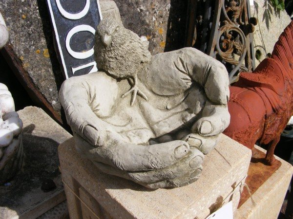 Cupped Hands Bird Bath