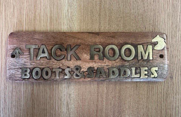Wells Reclamation Wooden Sign (Tack Room)