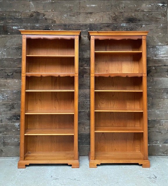 Wells Reclamation 20th Century Pair Of Bookcases