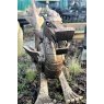 Wells Reclamation Large Cast Iron Oriental Dragon Statue