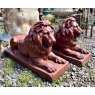 Wells Reclamation Pairs of Cast Iron Lions
