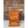 Wells Reclamation Contemporary Stained Pine Filing Cabinet