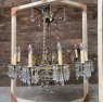 Wells Reclamation Vintage French Gilt-Metal Mounted Chandelier