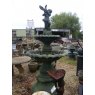 Wells Reclamation Cast Iron Fountain (Cherub & Bird)
