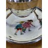 Wells Reclamation Early 1900's Silver Plated Egg Cup & Saucer (Jack & Jill)