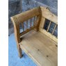 Vintage Early 20th Century Waxed Pine Hall Bench
