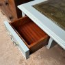 Vintage Leatherette Topped Painted Desk