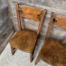 Antique Art & Crafts Elm Chapel Chairs