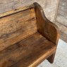 Fantastic Antique Rustic Pitch Pine Bench Pew
