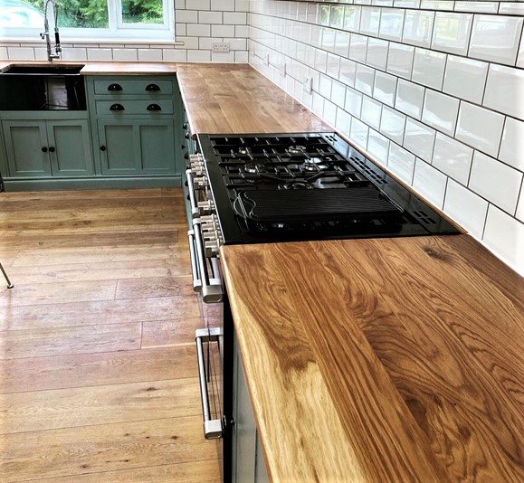 Oak kitchen worktops Wells Reclamation
