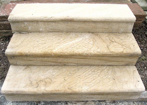 Sandstone shop block steps