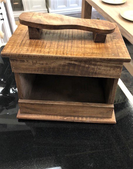 shoe cleaning box wood