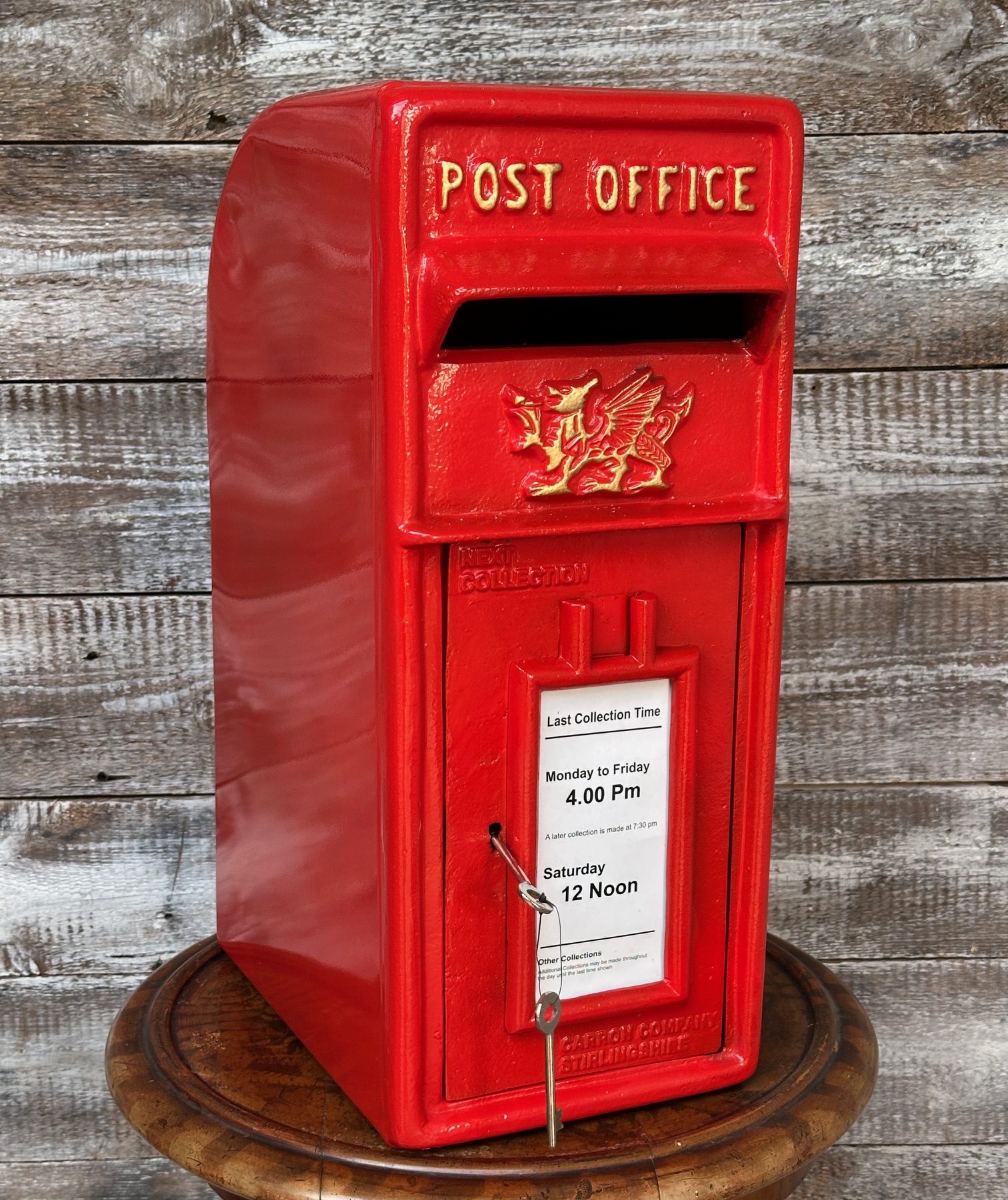 Postbox Red Ral welsh red postbox - Wells Reclamation