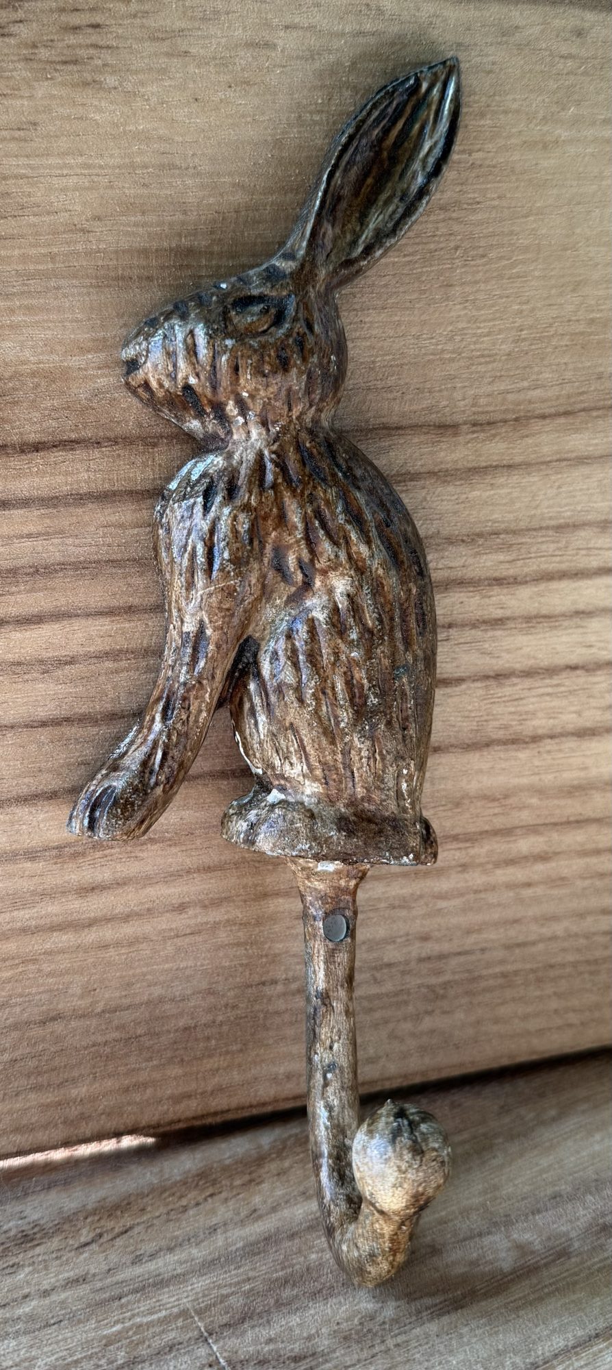 Decorative Metal Rabbit Hook - Wells Reclamation