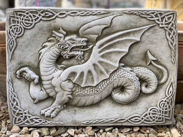 Dragon with plaque