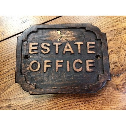 Wooden Sign (Estate Office)