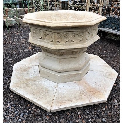 Hand Carved Stone Font