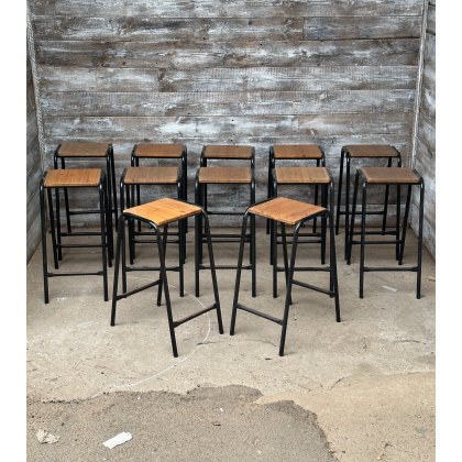 Reclaimed Vintage Mid Century Lab Stools