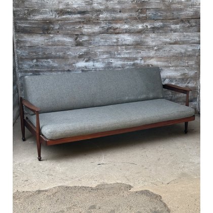 Fabulous Mid Century Danish Teak Framed Sofa