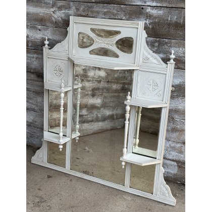 Fabulous Painted Decorative Victorian Large Mirror