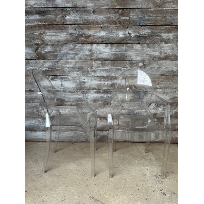 Vintage Phillip Stark Ghost Chairs By Kartell