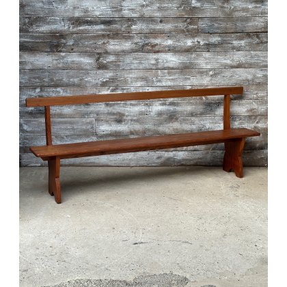 Vintage Pitch Pine Long & Narrow Bench