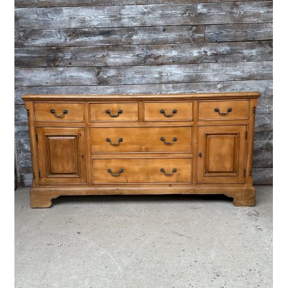 Lovely Vintage Continental Waxed Pine Sideboard