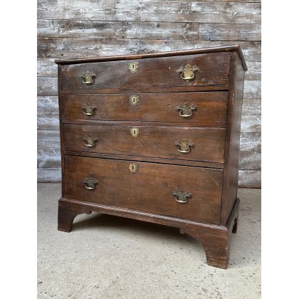 Antique c1720 English Oak Chest Of Drawers