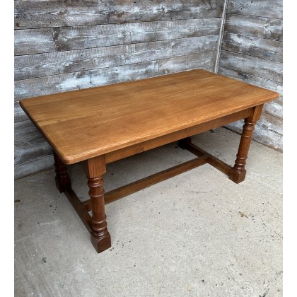 Farmhouse Solid English Oak Dining Table