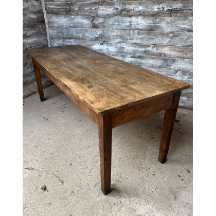 Antique 19th Century Fruitwood & Pine Dining Table