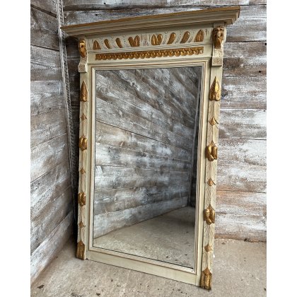 Beautiful Large Early Victorian Parcel Gilt Pier Mirror