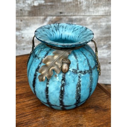 Wonderful Art Deco Circa 1920 Coloured Glass Vase